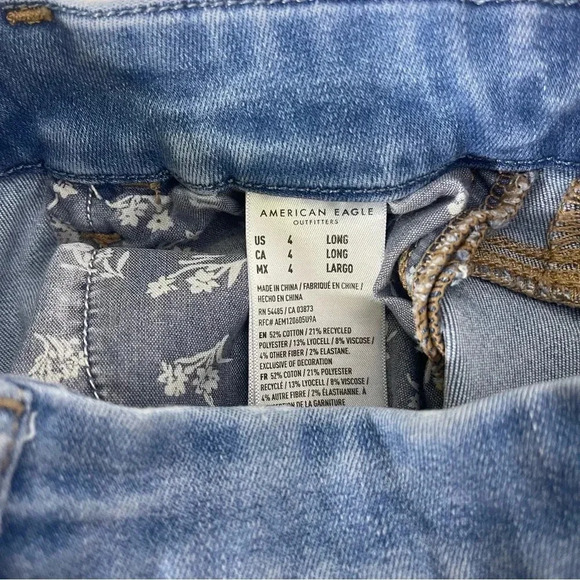 American Eagle Outfitters Light Blue Jeggings - Picture 2 of 7